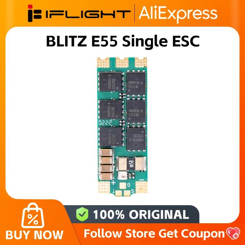 IFLIGHT BLITZ E55 ̱ 55A ESC BlHeli32 Ʈ  Dshot600 μ  Ƽ 2-6S, RC FPV ̽ п